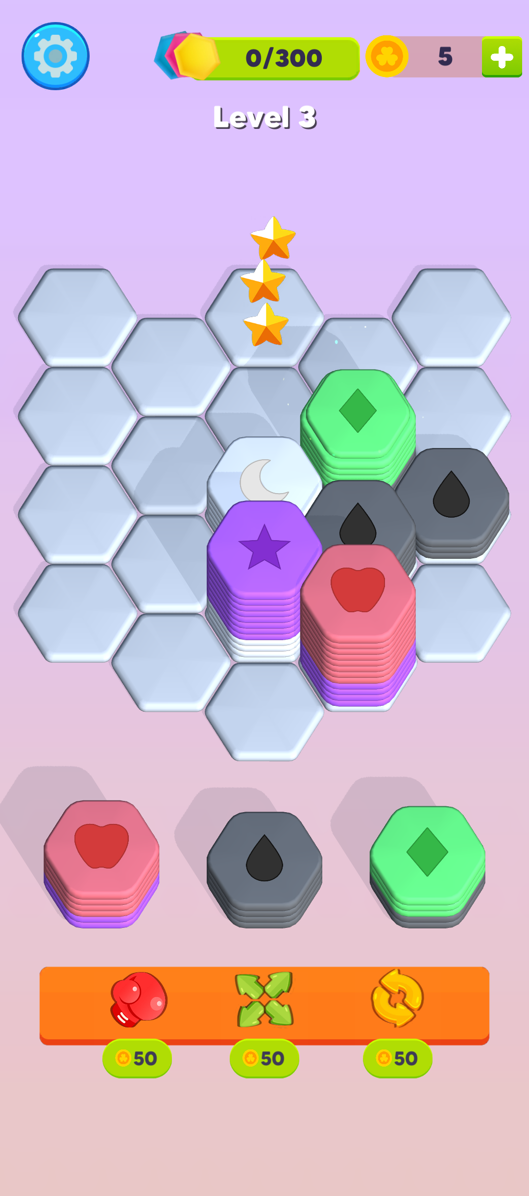 HexStack Merge gameplay screenshot